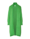 Vicolo Woman Cardigan Green Size Onesize Mohair Wool, Polyamide, Elastane