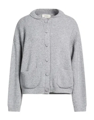 Vicolo Woman Cardigan Grey Size Onesize Viscose, Polyamide, Wool, Cashmere In Gray