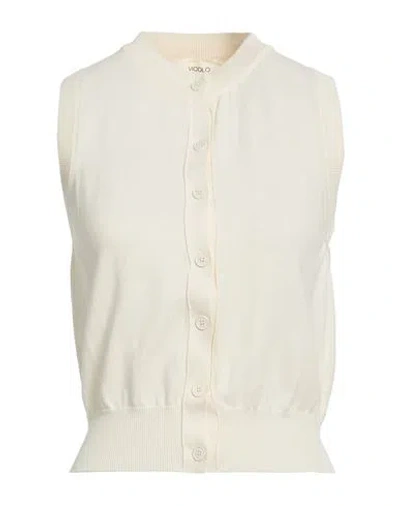 Vicolo Woman Cardigan Ivory Size Onesize Cotton In White