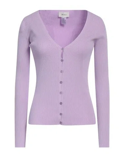 Vicolo Woman Cardigan Mauve Size Onesize Viscose, Polyester In Purple