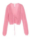 Vicolo Woman Cardigan Pink Size Onesize Cotton In Pink