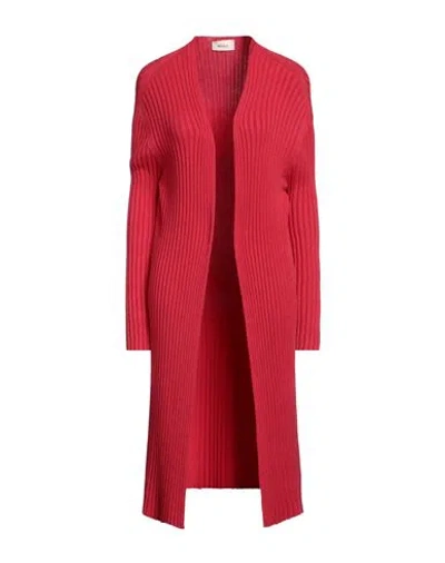 Vicolo Woman Cardigan Red Size Onesize Viscose, Polyester, Polyamide