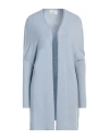 Vicolo Woman Cardigan Sky Blue Size Onesize Viscose, Polyester, Polyamide In Blue