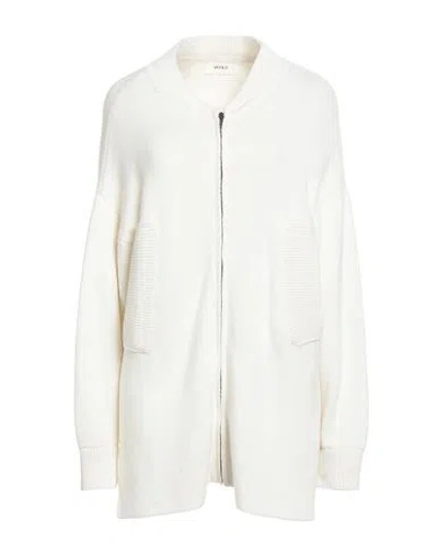 Vicolo Woman Cardigan White Size Onesize Wool, Acrylic