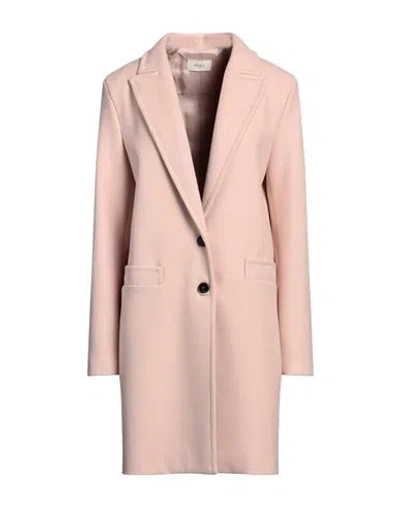 Vicolo Woman Coat Blush Size L Polyester In Pink