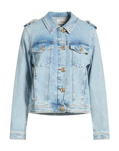Vicolo Woman Denim Outerwear Blue Size S Cotton