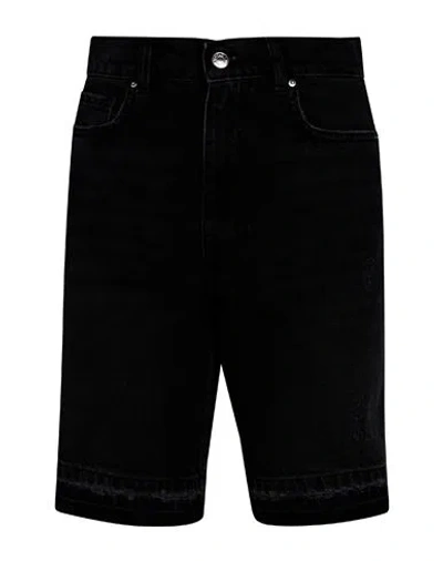 Vicolo Woman Denim Shorts Black Size M Cotton