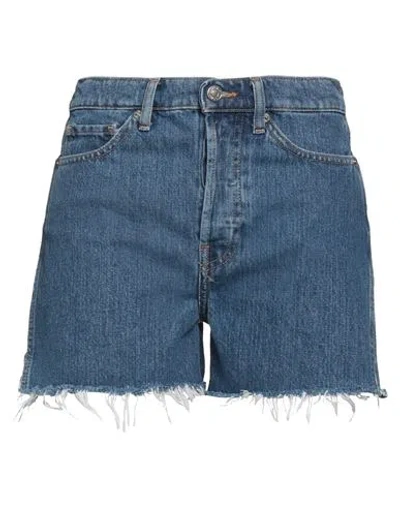 Vicolo Woman Denim Shorts Blue Size S Cotton