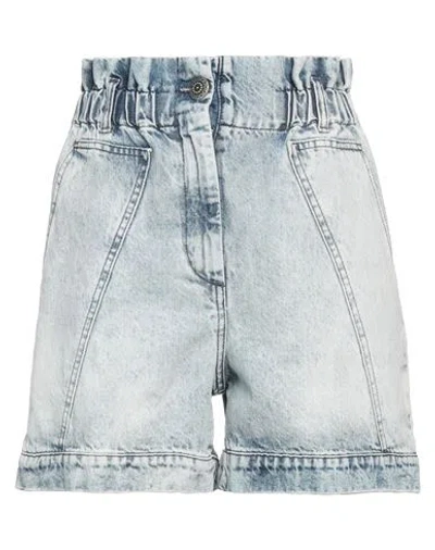 Vicolo Woman Denim Shorts Blue Size S Cotton