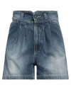 Vicolo Woman Denim Shorts Blue Size Xs Cotton In Blue