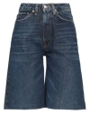 Vicolo Woman Denim Shorts Blue Size Xs Cotton, Tencel In Blue