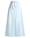 Vicolo Woman Denim Skirt Blue Size L Pre-consumer Recycled Cotton, Post-consumer Recycled Cotton, El In Blue
