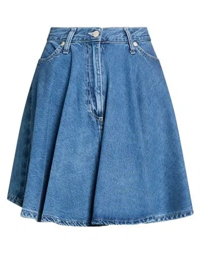 Vicolo Woman Denim Skirt Blue Size Xs Cotton