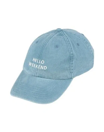 Vicolo Woman Hat Blue Size Onesize Cotton