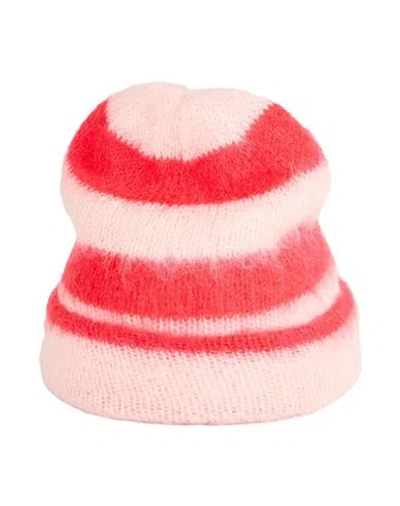 Vicolo Woman Hat Pink Size Onesize Acrylic, Mohair Wool, Polyamide