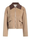 Vicolo Woman Jacket Beige Size M Polyester, Elastane In Beige