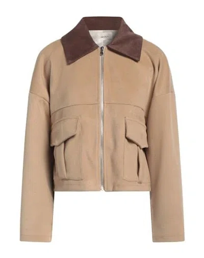 Vicolo Woman Jacket Beige Size M Polyester, Elastane