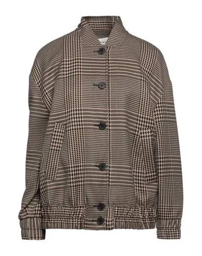 Vicolo Woman Jacket Beige Size M Polyester, Viscose, Elastane