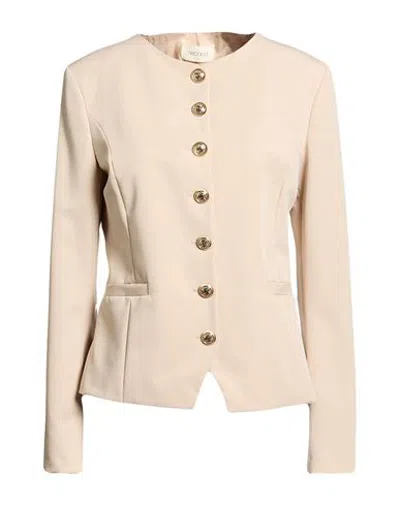 Vicolo Woman Jacket Beige Size S Polyester, Viscose, Elastane In Neutral