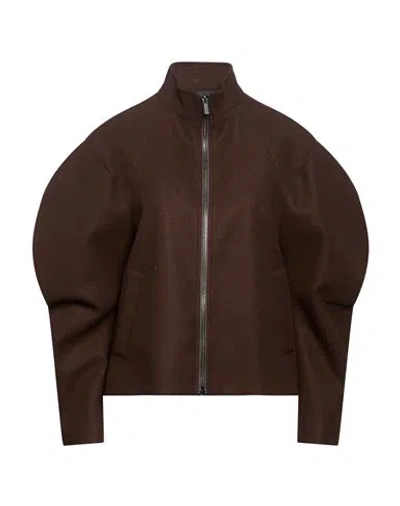 Vicolo Woman Jacket Chocolate Brown Size S Polyester