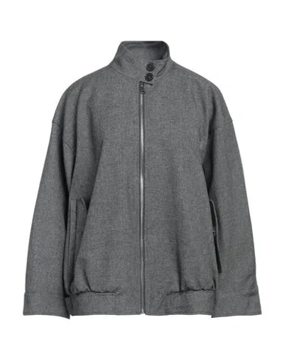 Vicolo Woman Jacket Grey Size S Polyester, Viscose, Elastane