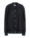 Vicolo Woman Jacket Midnight Blue Size M Wool, Polyamide In Blue