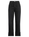 Vicolo Woman Jeans Black Size M Cotton, Elastane In Black