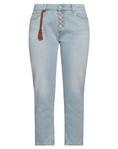 Vicolo Woman Jeans Blue Size L Cotton