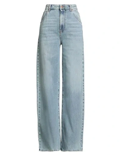Vicolo Woman Jeans Blue Size L Cotton