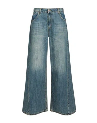 Vicolo Woman Jeans Blue Size L Cotton