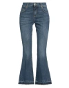 Vicolo Woman Jeans Blue Size M Cotton, Elastane In Blue