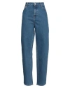 Vicolo Woman Jeans Blue Size M Cotton In Blue
