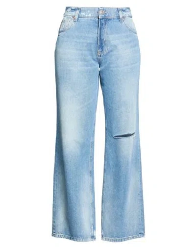 Vicolo Woman Jeans Blue Size M Cotton
