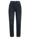 Vicolo Woman Jeans Blue Size L Cotton In Blue