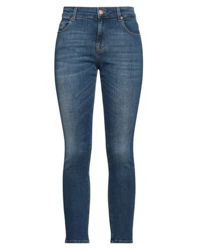 Vicolo Woman Jeans Blue Size Xs Cotton, Elastane