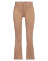 Vicolo Woman Jeans Camel Size Xs Cotton, Elastomultiester, Elastane In Beige