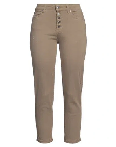 Vicolo Woman Jeans Military Green Size M Cotton, Elastomultiester, Elastane