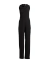 Vicolo Woman Jumpsuit Black Size M Polyester, Elastane In Multi
