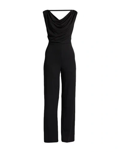 Vicolo Woman Jumpsuit Black Size M Polyester, Elastane