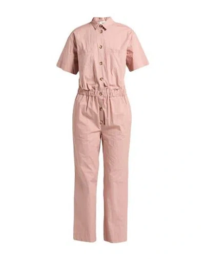 Vicolo Woman Jumpsuit Blush Size S Cotton In Pink
