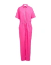 Vicolo Woman Jumpsuit Fuchsia Size M Cotton In Pink