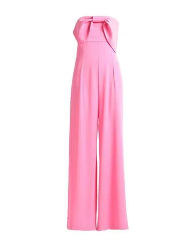 Vicolo Woman Jumpsuit Fuchsia Size S Polyester, Elastane In Pink