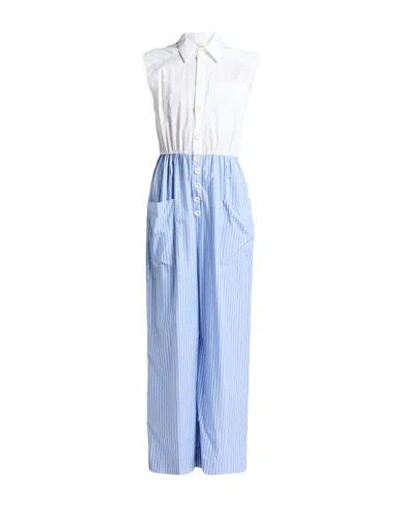 Vicolo Woman Jumpsuit Light Blue Size S Cotton