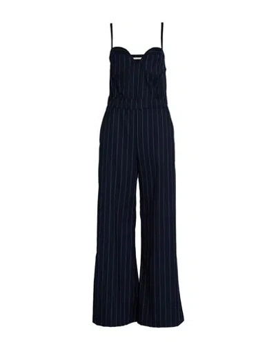 Vicolo Woman Jumpsuit Midnight Blue Size S Polyester, Viscose, Elastane