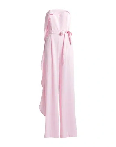 Vicolo Woman Jumpsuit Pink Size M Polyester, Elastane
