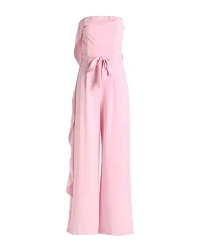 Vicolo Woman Jumpsuit Pink Size M Polyester, Elastane