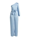 Vicolo Woman Jumpsuit Sky Blue Size S Polyester