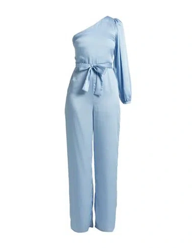 Vicolo Woman Jumpsuit Sky Blue Size S Polyester