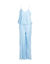 Vicolo Woman Jumpsuit Sky Blue Size S Viscose