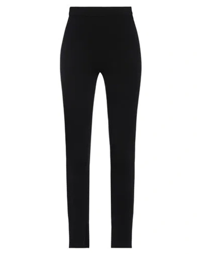 Vicolo Woman Leggings Black Size Onesize Viscose, Polyester In Black
